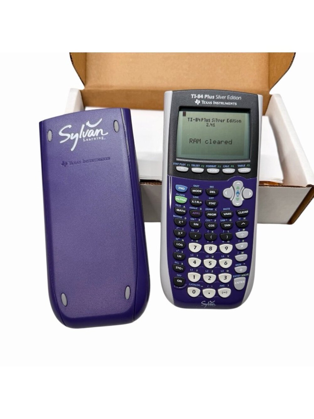 NEW Texas Instruments TI-84 Plus Silver Edition Graphing Calculator Open Box